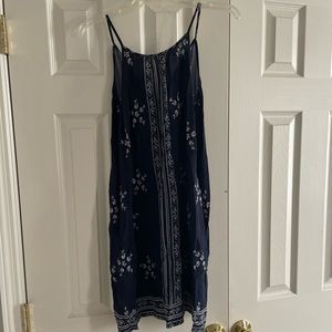 Navy Blue and White Dress Size Small